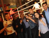 Les membres du FJSM au gala de boxe du club de l'espoire